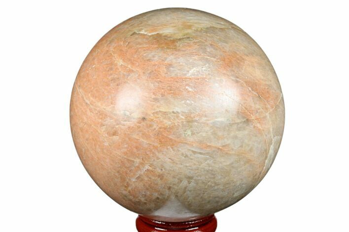 Polished Peach Moonstone Sphere - Madagascar #182380